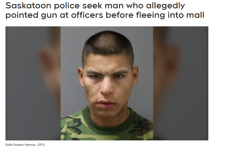 萨斯卡通警方正在追捕一名男子，据称该男子曾用枪指着警察!SGI 警告萨省居民注意SGI 退款短信骗局！