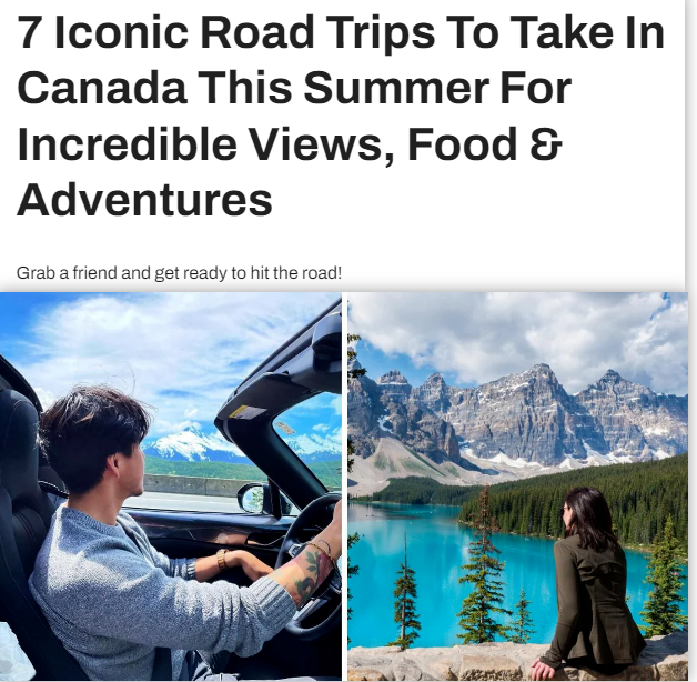 加拿大最火爆的7条Road Trip路线！风景绝美，还能吃喝玩乐