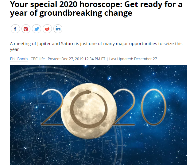 你特别的2020年星座运势：为新一年的突破性变化做好准备 ！