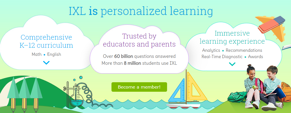 IXL个性化英语和数学(K-12年级）做题网站团购报名