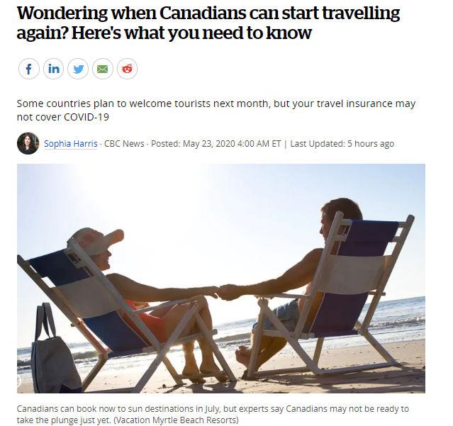 想知道加拿大人什么时候可以重新开始旅行吗?以下是你需要知道的!