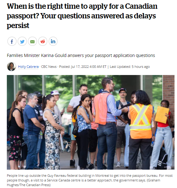 什么时候适合申请加拿大护照?家庭部长回答你的护照申请问题!