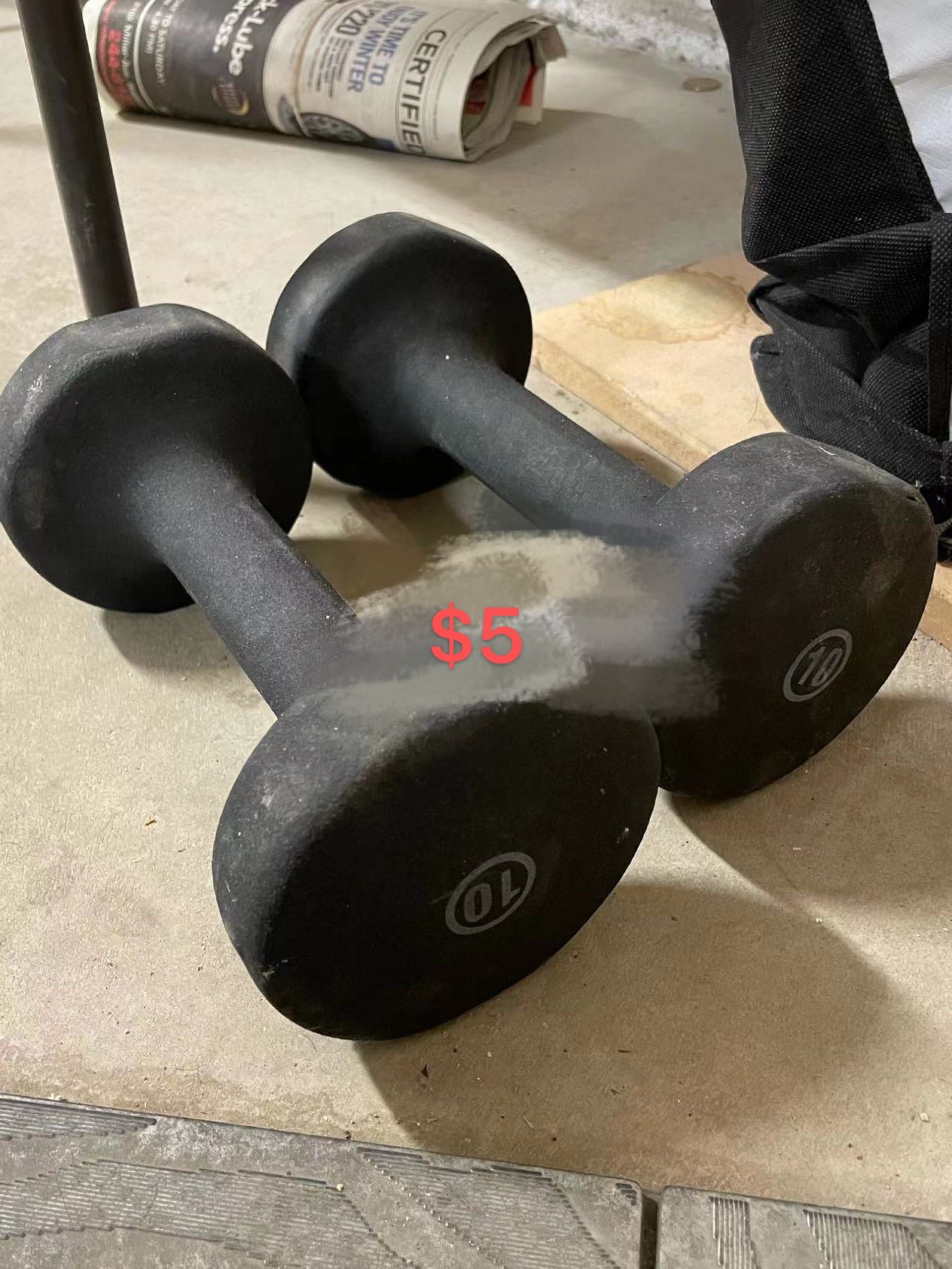 健身哑铃10KG