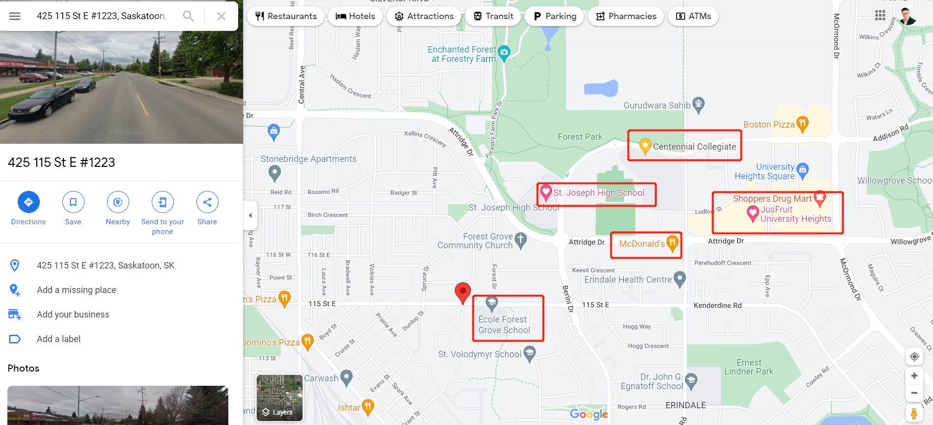 萨屯东北部，近学校/商圈/萨大通勤方便，位于Forest Grove社区的公寓出售，2室1卫883尺 - 2