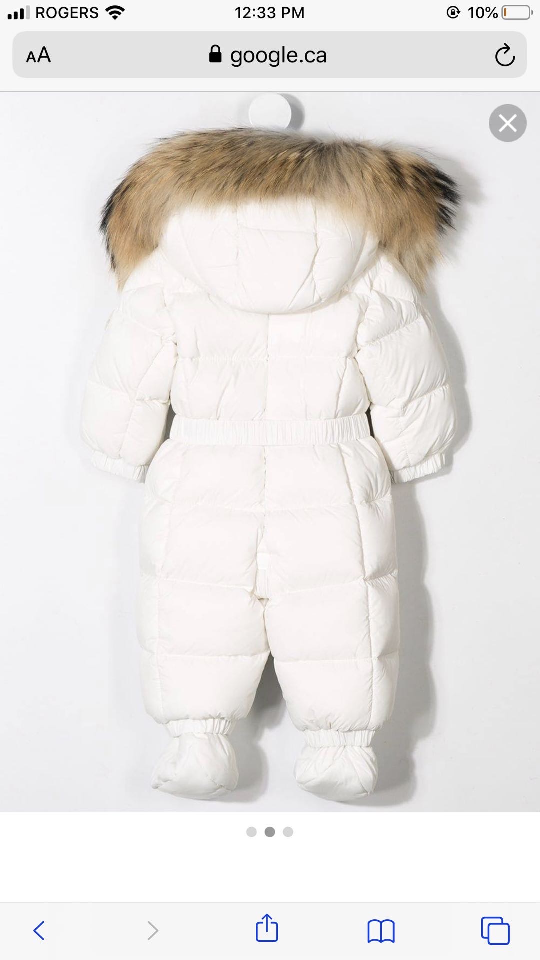Moncler Baby down puffer snowsuit for sale- up to 10month - 3
