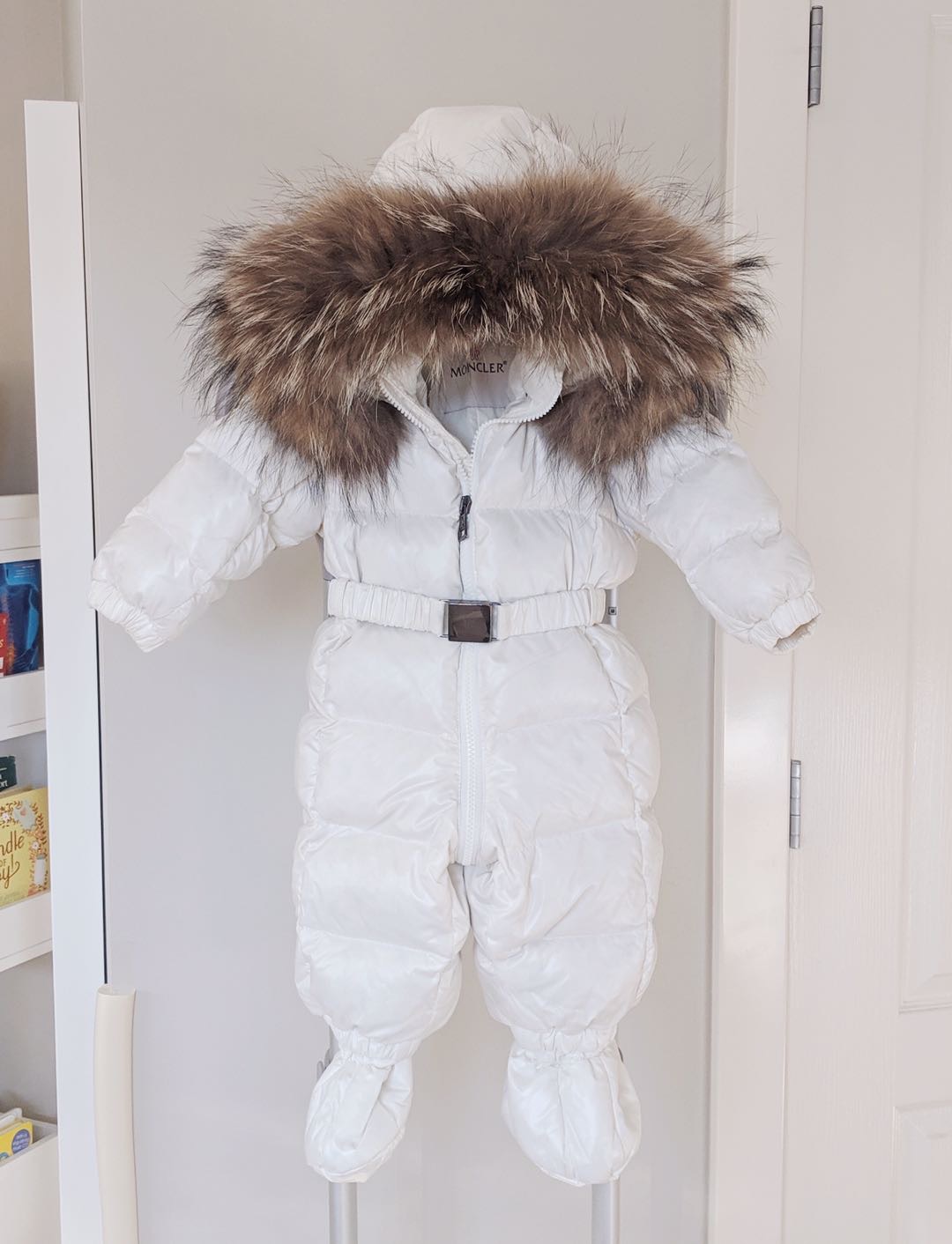 Moncler Baby down puffer snowsuit for sale- up to 10month - 6