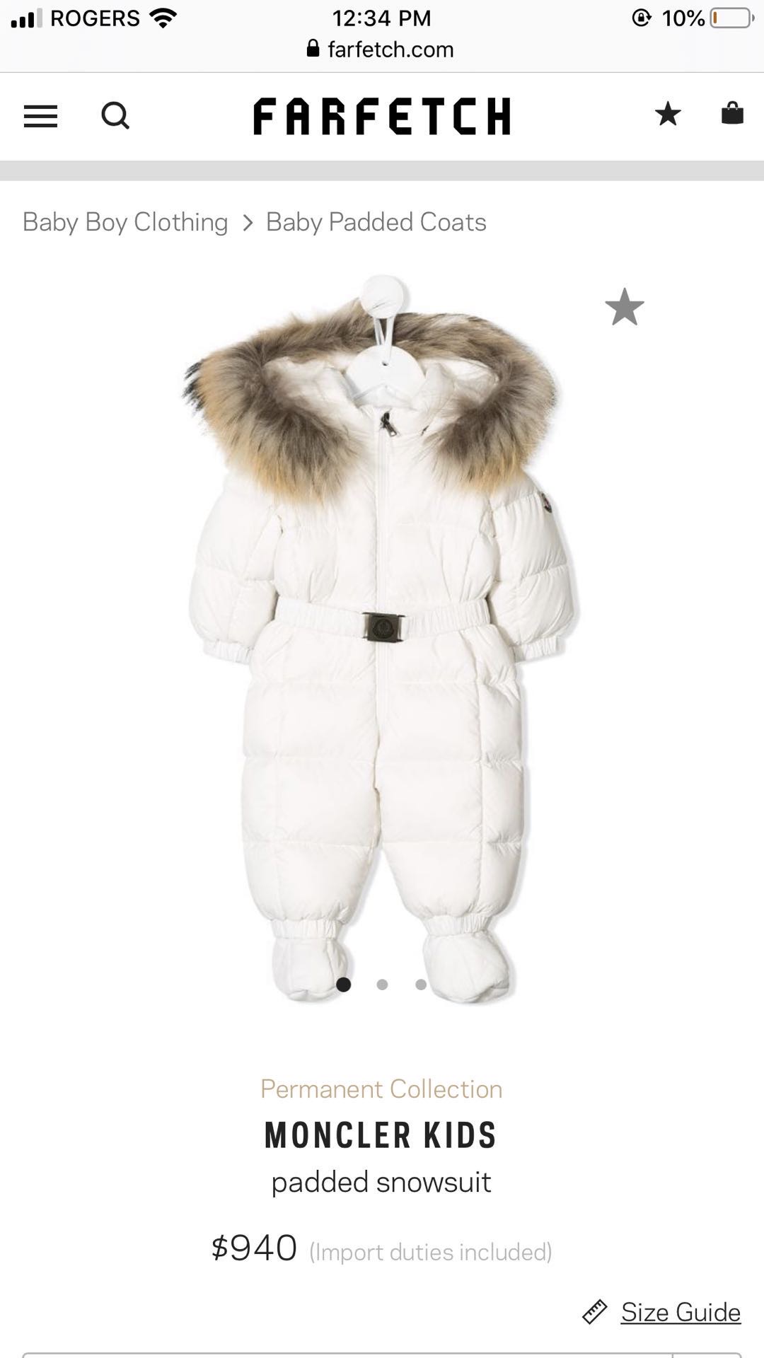 Moncler Baby down puffer snowsuit for sale- up to 10month - 2