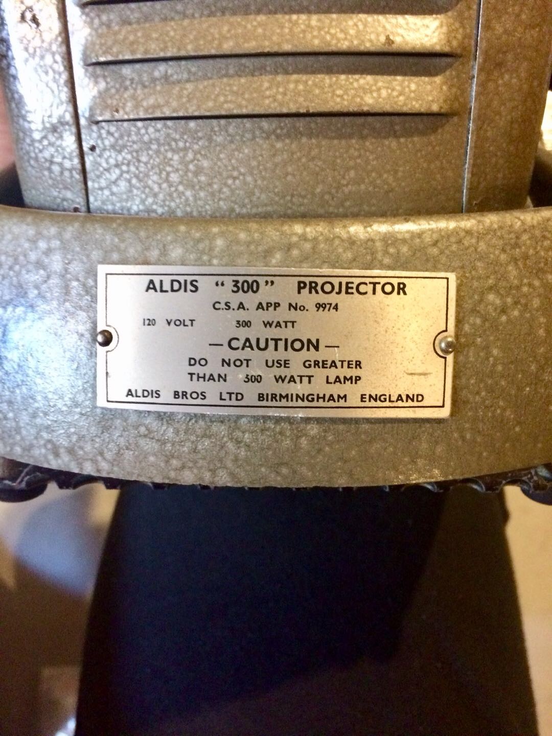 1950 Aldis projector made in west Germany  - 4