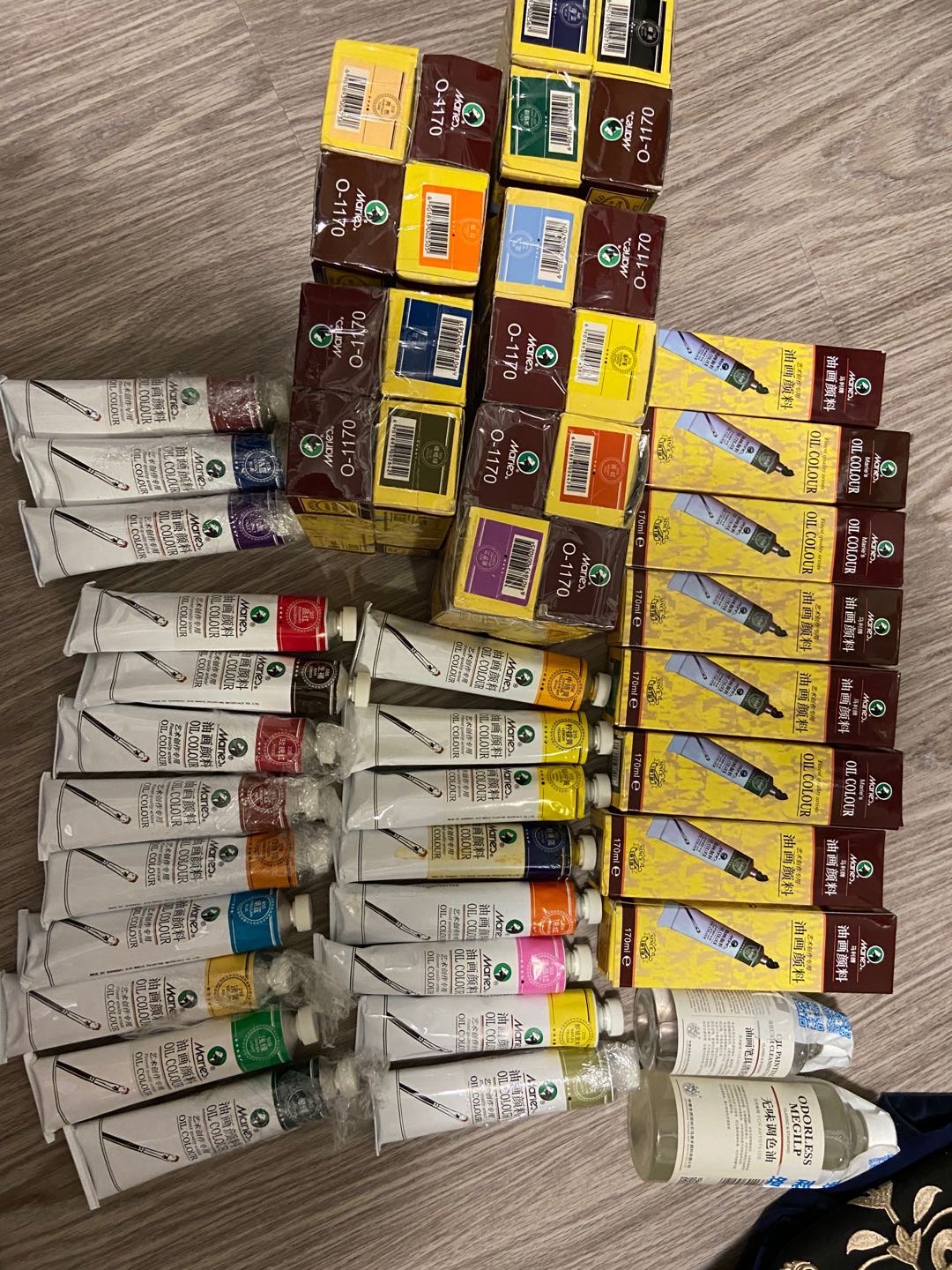 马利油画颜料 48色。170ml 全新未开封 - 2