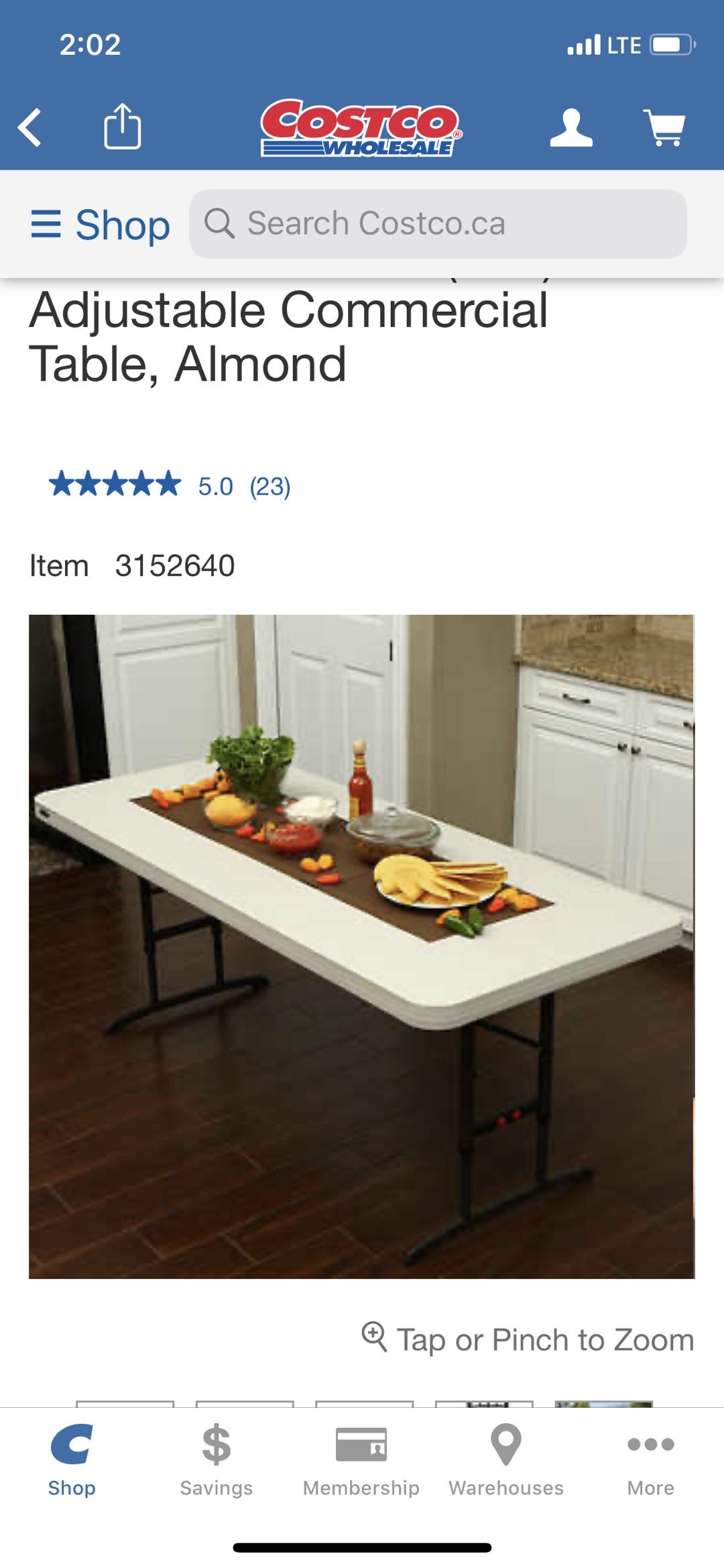 便携式塑料折叠桌（COSTCO产品） - 6