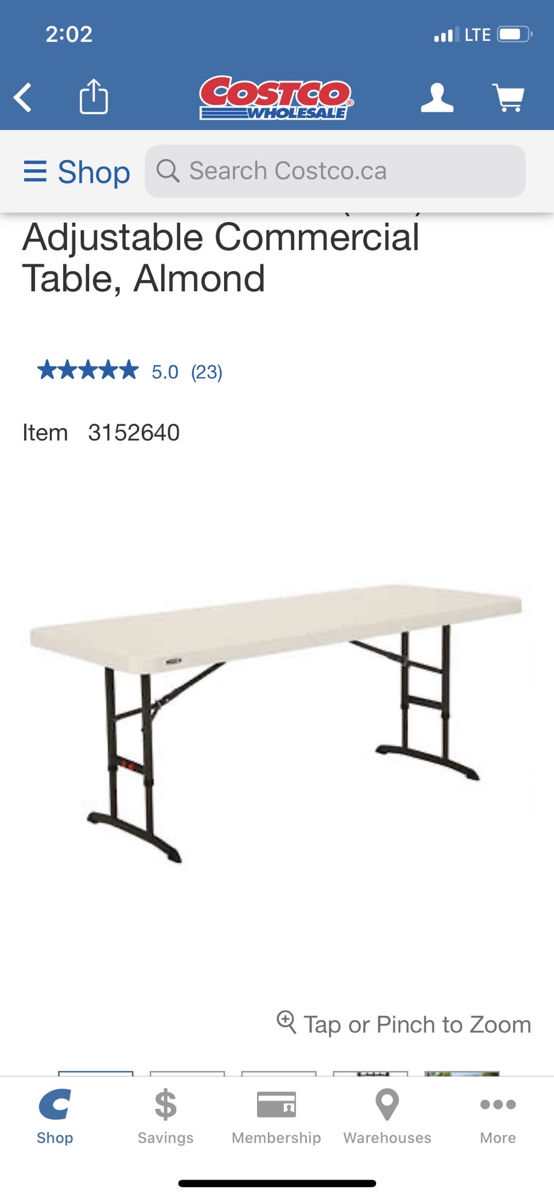 便携式塑料折叠桌（COSTCO产品） - 3