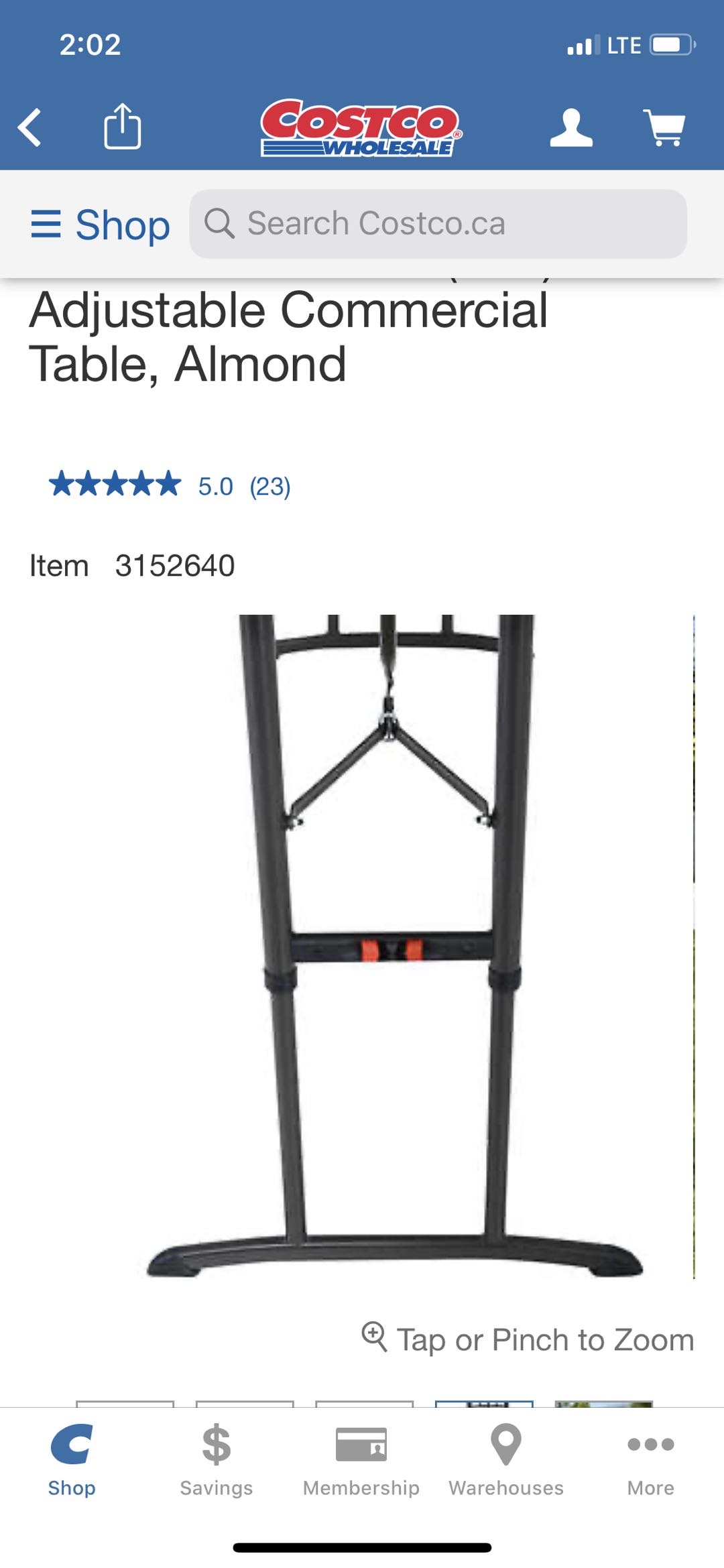 便携式塑料折叠桌（COSTCO产品） - 5