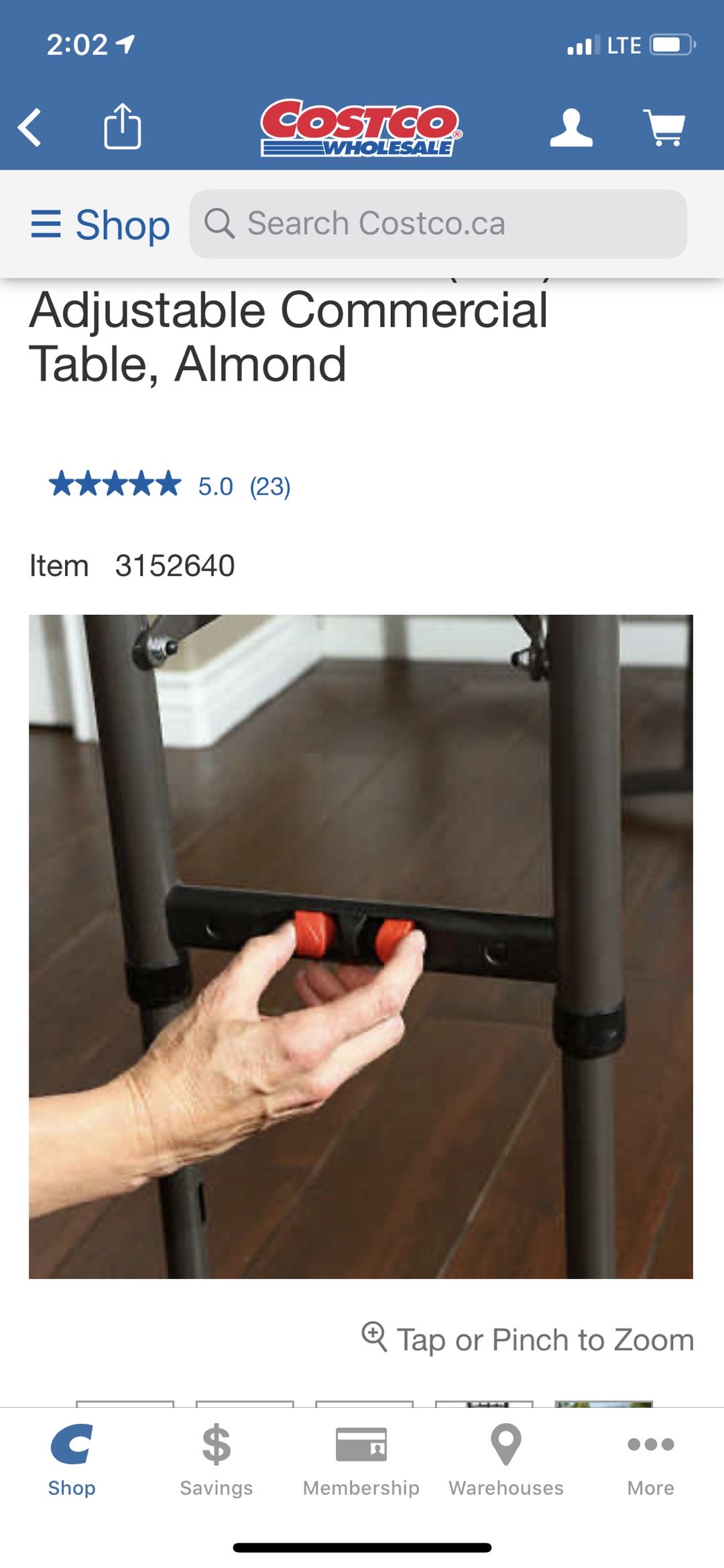 便携式塑料折叠桌（COSTCO产品） - 7