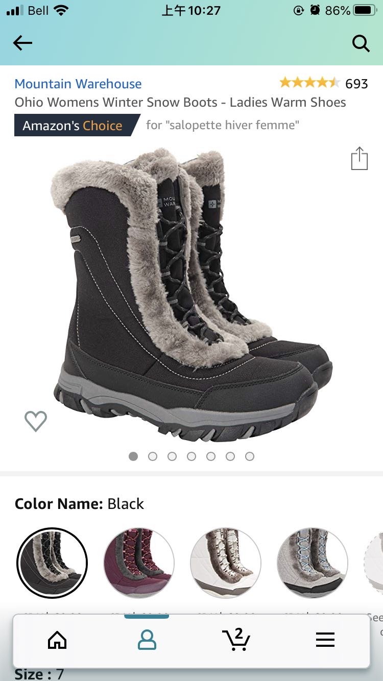 出售全新雪地靴mountain warehouse 品牌us7码