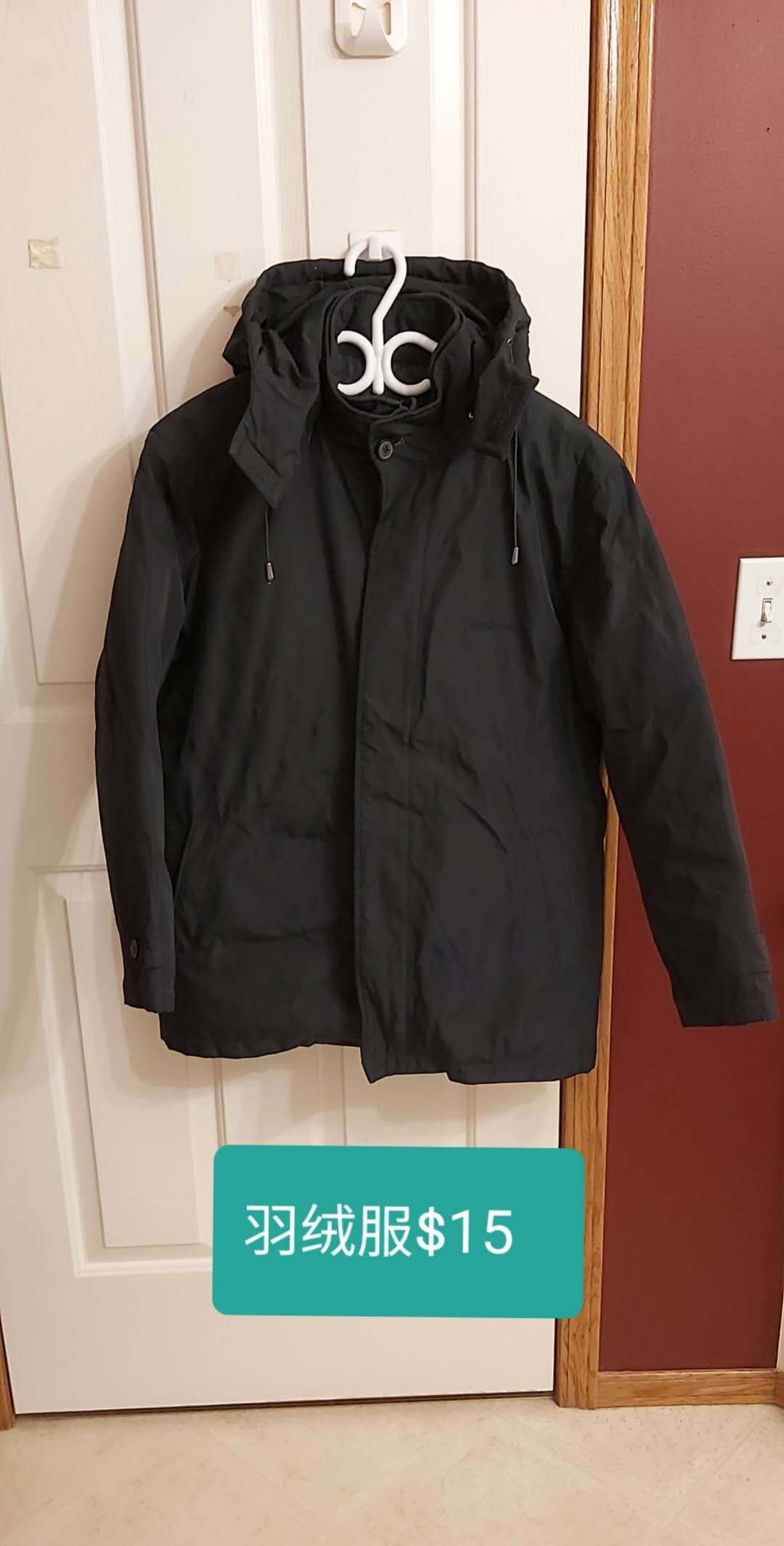 男士羽绒服 2件  