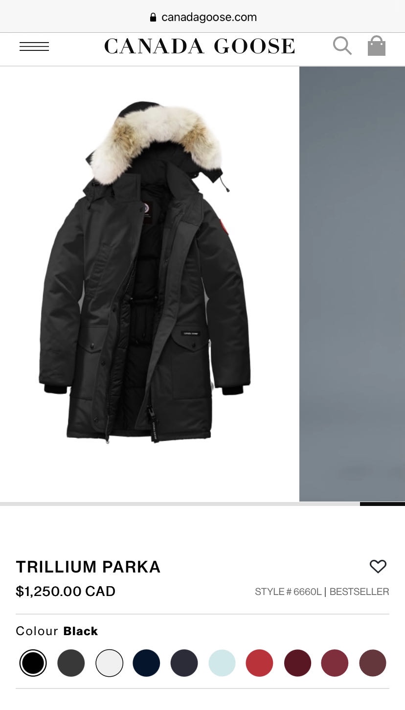 Canada Goose Trillium 加小号750 - 4